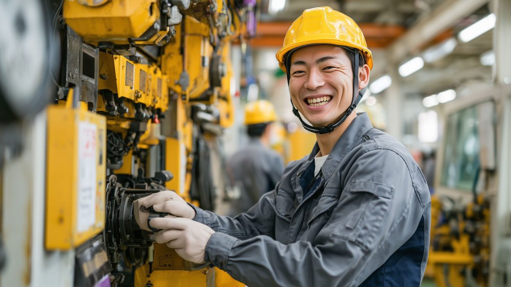 工具を持つ作業員